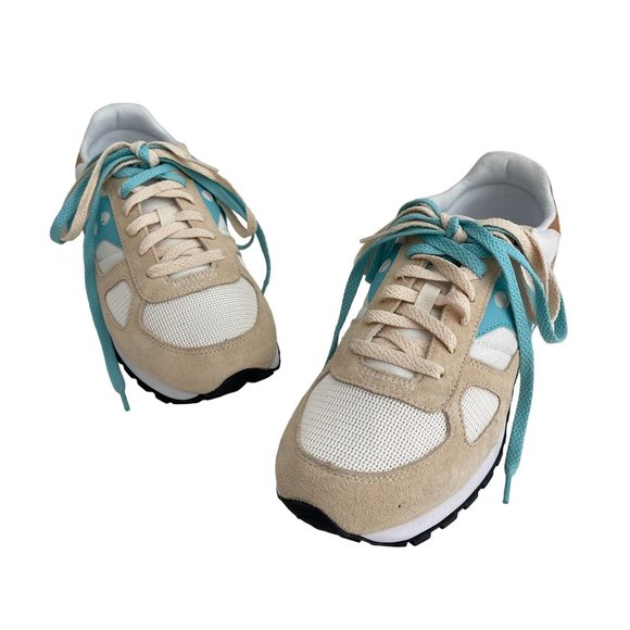 Saucony Shoes - Saucony Shadow Original Women's Sneaker Tan/Turquoise, S1108-839, Size 11 NWOB
